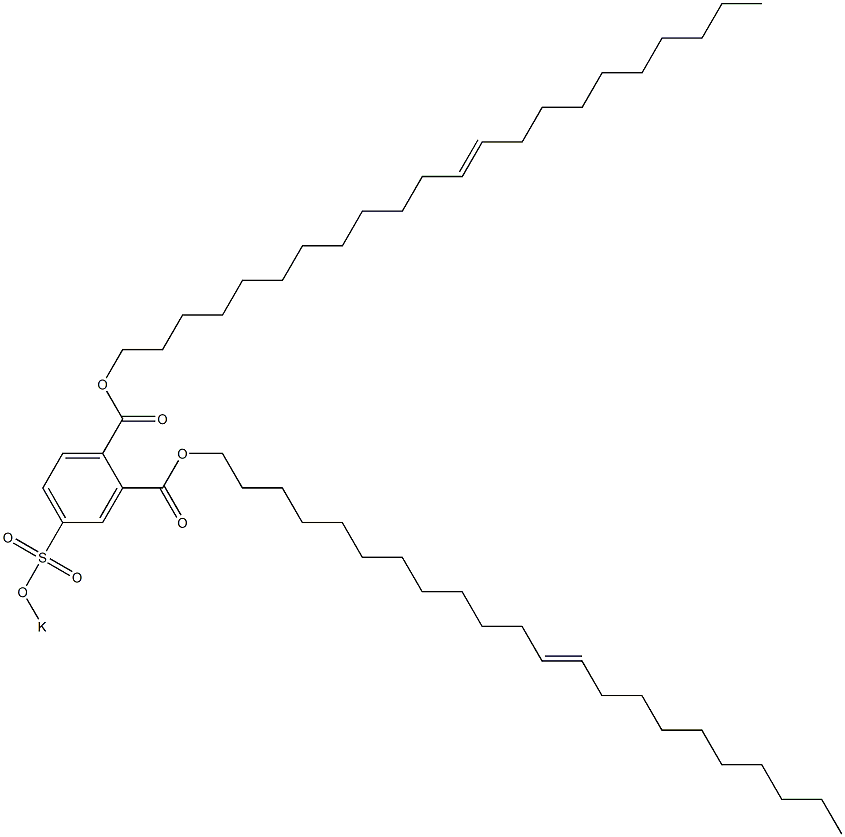 4-(Potassiosulfo)phthalic acid di(12-docosenyl) ester Structure