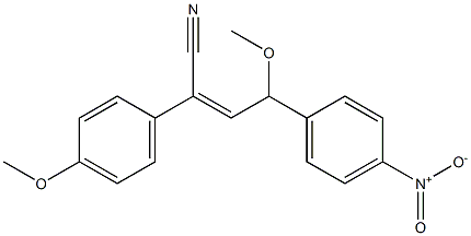 4-Methoxy-2-(4-methoxyphenyl)-4-(4-nitrophenyl)-2-butenenitrile