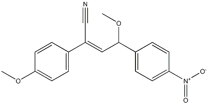 4-Methoxy-2-(4-methoxyphenyl)-4-(4-nitrophenyl)-2-butenenitrile