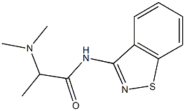 N-(1,2-Benzisothiazol-3-yl)-2-(dimethylamino)propanamide Structure