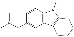 1,2,3,4-Tetrahydro-6-(dimethylaminomethyl)-9-methyl-9H-carbazole 结构式