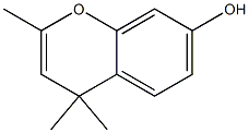 2,4,4-Trimethyl-4H-1-benzopyran-7-ol Structure