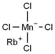 テトラクロロマンガン酸ルビジウム 化学構造式