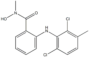 2-(2,6-Dichloro-3-methylphenylamino)-N-methylbenzohydroxamic acid Structure