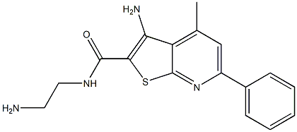 3-Amino-N-(2-aminoethyl)-4-methyl-6-phenylthieno[2,3-b]pyridine-2-carboxamide Structure