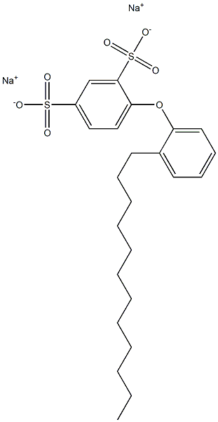 2'-Dodecyl[oxybisbenzene]-2,4-disulfonic acid disodium salt Structure