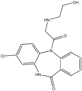  8-Chloro-5-[[N-(2-hydroxyethyl)amino]acetyl]-5,10-dihydro-11H-dibenzo[b,e][1,4]diazepin-11-one