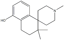 1,2',2'-Trimethylspiro[piperidine-4,1'-tetralin]-5'-ol,,结构式