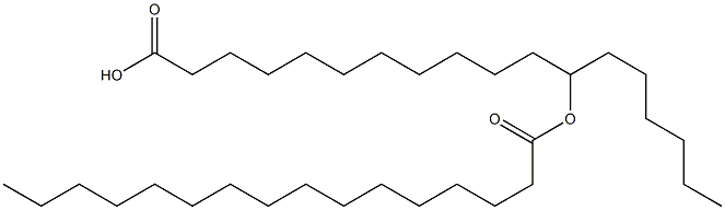 12-Palmitoyloxystearic acid 结构式
