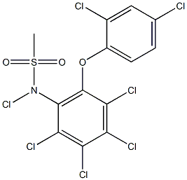Chloro-N-[2,3,4,5-tetrachloro-6-(2,4-dichlorophenoxy)phenyl]methanesulfonamide