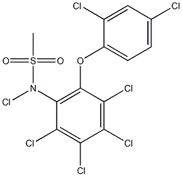  Chloro-N-[2,3,4,5-tetrachloro-6-(2,4-dichlorophenoxy)phenyl]methanesulfonamide