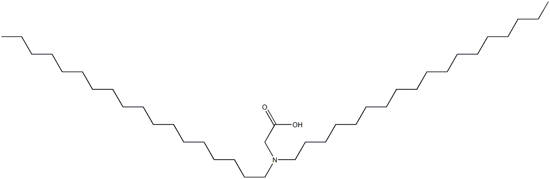 N,N-ジオクタデシルグリシン 化学構造式