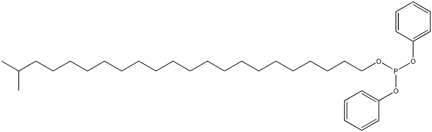 Phosphorous acid diphenyl 21-methyldocosyl ester,,结构式