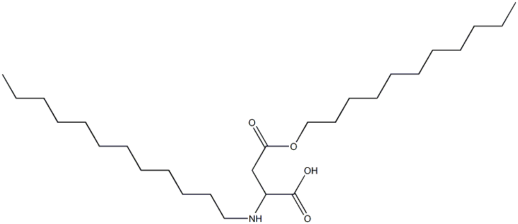 2-Dodecylamino-3-(undecyloxycarbonyl)propionic acid,,结构式