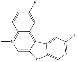 2,10-Difluoro-5-methyl[1]benzothieno[2,3-c]quinolin-5-ium Structure