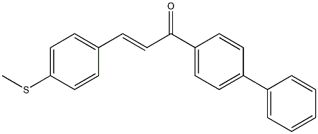 (E)-4-Methylthio-4'-phenylchalcone 结构式