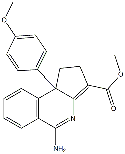  5-Amino-1,9b-dihydro-9b-(4-methoxyphenyl)-2H-cyclopent[c]isoquinoline-3-carboxylic acid methyl ester