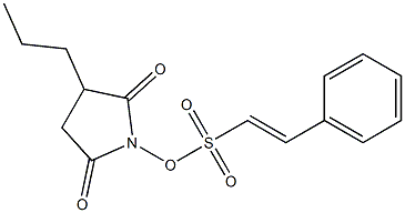 (E)-2-Phenylethenesulfonic acid 2,5-dioxo-3-propyl-1-pyrrolidinyl ester