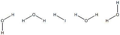 Hydrogen iodide tetrahydrate Structure