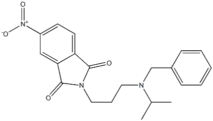 N-[3-(Isopropylbenzylamino)propyl]-4-nitrophthalimide,,结构式