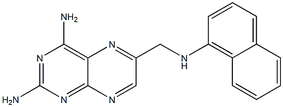 6-(1-Naphtylaminomethyl)pteridine-2,4-diamine,,结构式