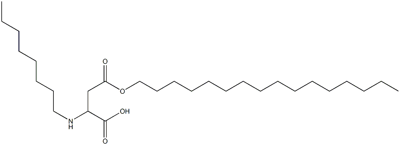 2-Octylamino-3-(hexadecyloxycarbonyl)propionic acid,,结构式