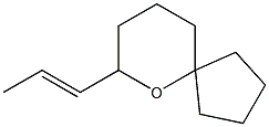 7-(1-Propenyl)-6-oxaspiro[4.5]decane 结构式