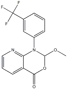  1-[3-(Trifluoromethyl)phenyl]-1,2-dihydro-2-methoxy-4H-pyrido[2,3-d][1,3]oxazin-4-one