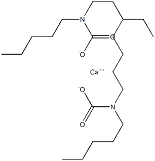 ビス(ジペンチルカルバミド酸)カルシウム 化学構造式