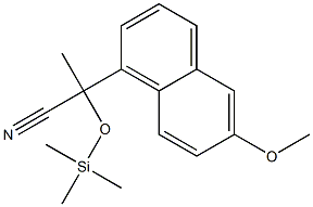 2-(6-Methoxy-1-naphtyl)-2-(trimethylsilyloxy)propionitrile Structure