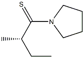 (+)-1-[(S)-2-Methylthiobutyryl]pyrrolidine Structure