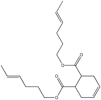 4-Cyclohexene-1,2-dicarboxylic acid bis(4-hexenyl) ester,,结构式