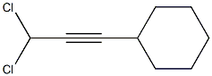 1,1-Dichloro-3-cyclohexyl-2-propyne Structure