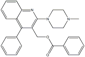 2-(4-Methyl-1-piperazinyl)-4-phenylquinoline-3-methanol benzoate