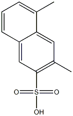 3,5-Dimethyl-2-naphthalenesulfonic acid 结构式