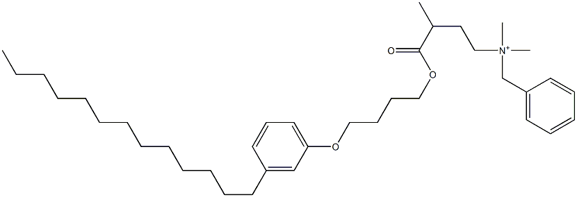 N,N-Dimethyl-N-benzyl-N-[3-[[4-(3-tridecylphenyloxy)butyl]oxycarbonyl]butyl]aminium