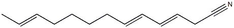 3,5,11-Tridecatrienenitrile 结构式