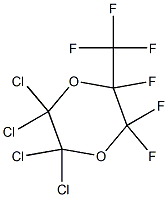 2,3,3-Trifluoro-5,5,6,6-tetrachloro-2-(trifluoromethyl)-1,4-dioxane,,结构式