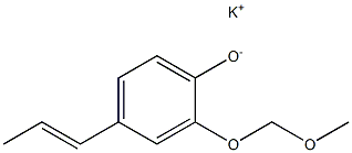 Potassium 2-(methoxymethoxy)-4-(1-propenyl)phenolate Structure