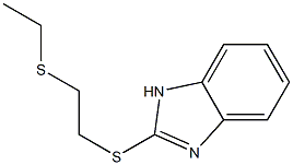 2-[2-(Ethylthio)ethylthio]-1H-benzimidazole Structure