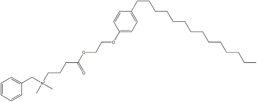 N,N-Dimethyl-N-benzyl-N-[3-[[2-(4-tetradecylphenyloxy)ethyl]oxycarbonyl]propyl]aminium 结构式