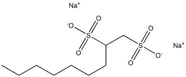 1,2-Nonanedisulfonic acid disodium salt,,结构式