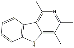 1,3,4-Trimethyl-5H-pyrido[4,3-b]indole,,结构式