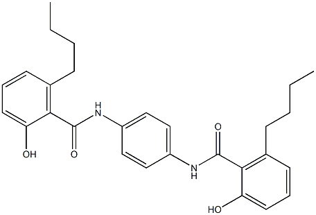 N,N'-Bis(6-butylsalicyloyl)-p-phenylenediamine Struktur