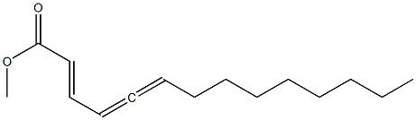 (2E)-Tetradeca-2,4,5-trienoic acid methyl ester,,结构式