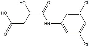 3-ヒドロキシ-4-(3,5-ジクロロフェニルアミノ)-4-オキソ酪酸 化学構造式