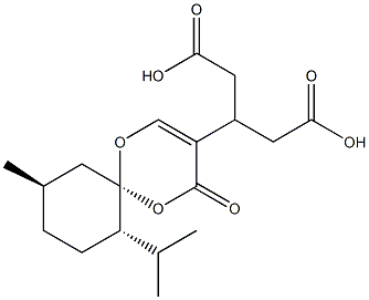 Diacetic acid [(6S,7S,10R)-7-isopropyl-10-methyl-4-oxo-1,5-dioxaspiro[5.5]undec-2-en-3-yl]methylene ester