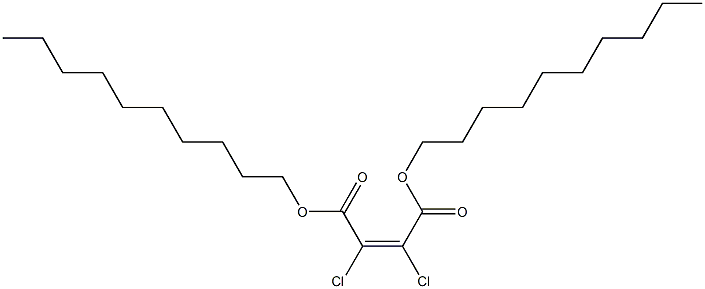 Dichloromaleic acid didecyl ester Structure