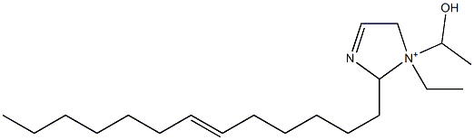 1-Ethyl-1-(1-hydroxyethyl)-2-(6-tridecenyl)-3-imidazoline-1-ium Struktur