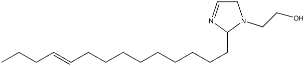 2-(10-Tetradecenyl)-3-imidazoline-1-ethanol Structure